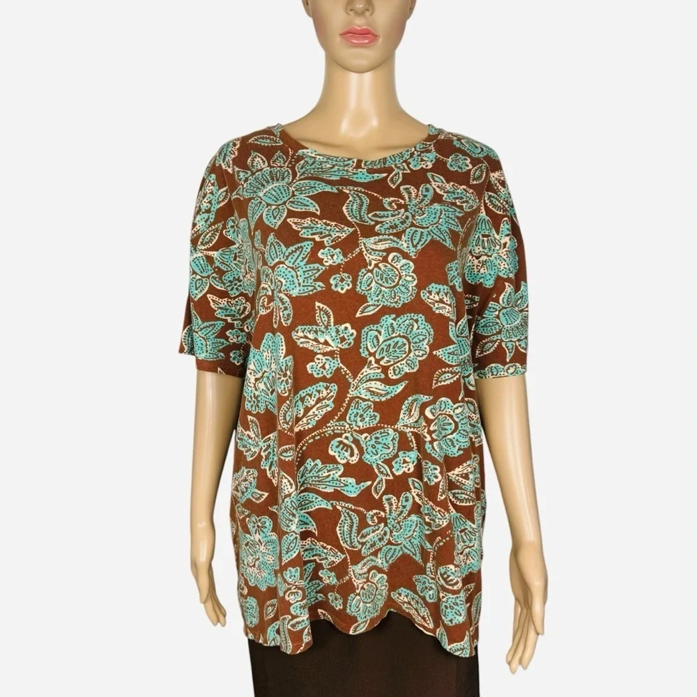 New Free People We The Free Nina Printed Tee Size M
